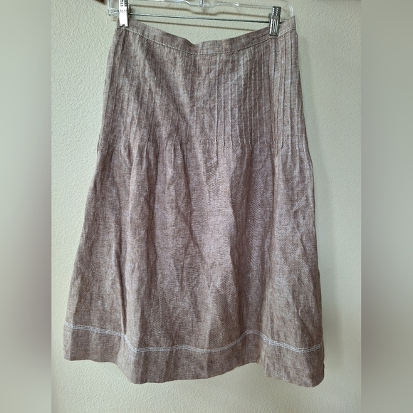 Eddie Bauer Womens 100% Linen Midi Skirt. Lagenlook. Size 10 - Picture 6 of 6